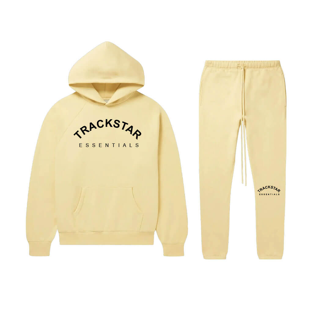 Trackstar Premium Tracksuit For Men – Cream/White Trackstar Premium Tracksuit For Men – Cream/White