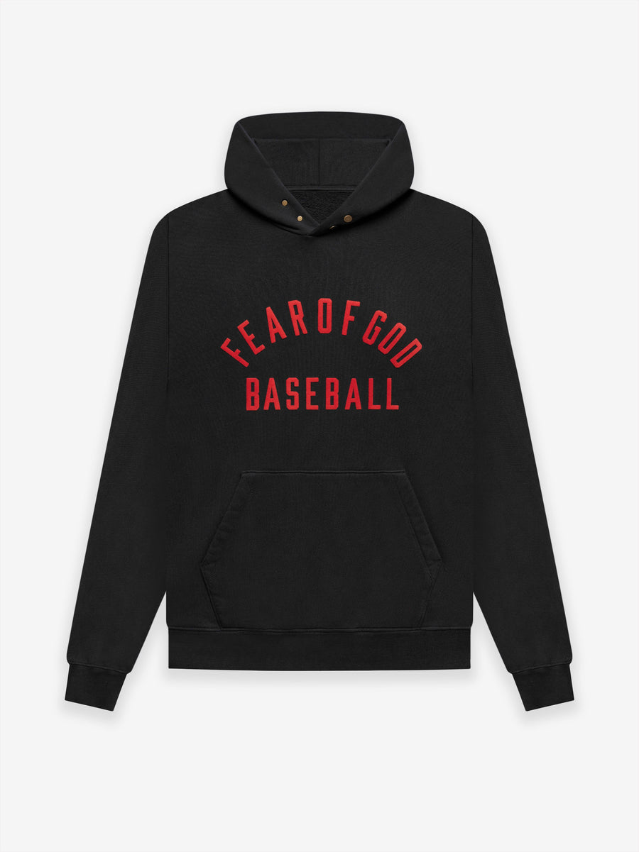 Fear of God Baseball Hoodie – Black Fear of God Baseball Hoodie – Black