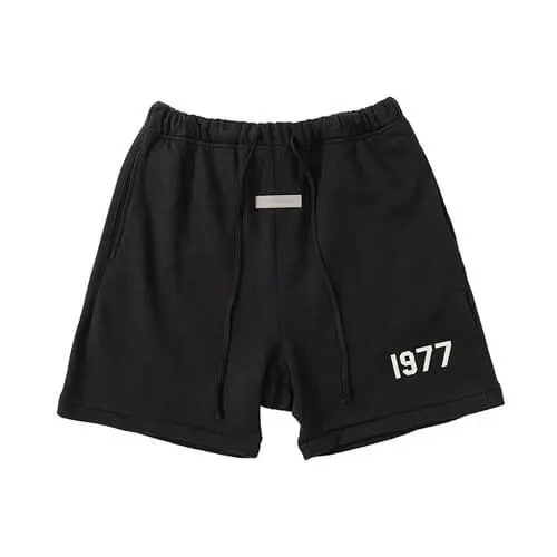 Essentials 8th Collection 1977 Flocking Letter Shorts Essentials 8th Collection 1977 Flocking Letter Shorts