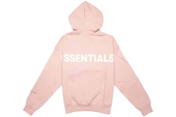 Fear of God Essentials Pink 3M Logo Pullover Hoodie – Blush Fear of God Essentials Pink 3M Logo Pullover Hoodie – Blush