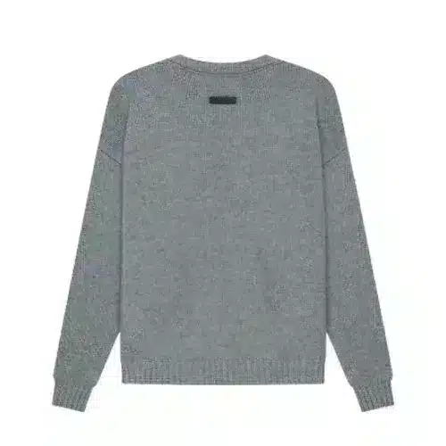 Essentials Overlapped Grey Sweater Essentials Overlapped Grey Sweater